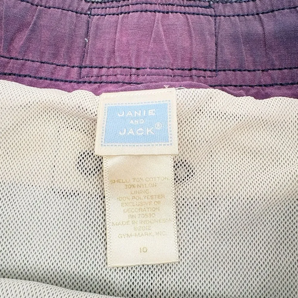 Janie and Jack | purple stripe swim Shorts trunks